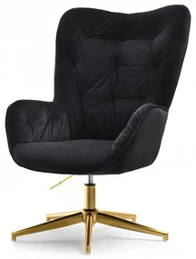 Fotoliu Meryl (negru + auriu). Promo -22%. 1110288