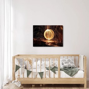 Tablou cu bilă iluminată (70x50 cm)