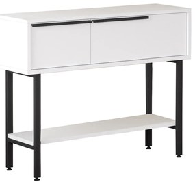 Măsuță consolă Onaferra 12 (cu oglindă) (alb + negru). 1106472