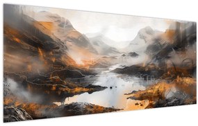 Tablou - Pictura peisajelor montane (120x50 cm)