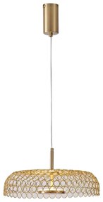 Lustră LED pe cablu LED/10W/230V 3000K auriu d. 35 cm