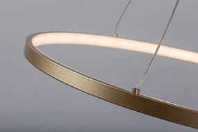 Lustra LED suspendata din metal auriu Beliza