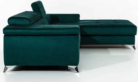 Colțar lemn masiv Extensibil Rita 280x205cm Ladă Depozitare Personalizabil - 33, Colțul în dreapta