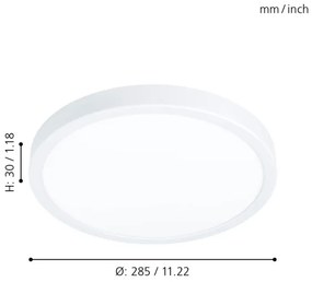 Eglo 99217 - Plafonieră LED FUEVA 5, 20W, 230V