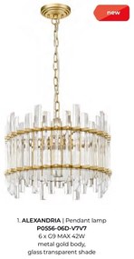 Lustra suspendata design modern Alexandria 6L