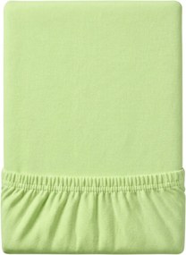Cearsaf Jersey EXCLUSIVE verde deschis 90 x 200 cm