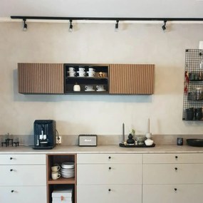 Sistem de șine modern cu 5 spoturi monofazate negru - Jeany