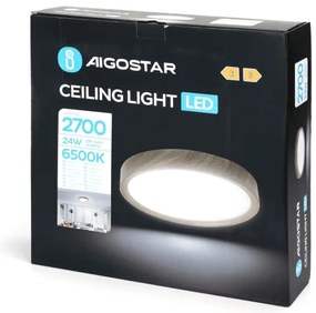 Plafonieră LED Aigostar LED/24W/230V 6500K d. 38,3 cm