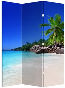 Paravan - Plaja pe insula Praslin (126x170 cm)