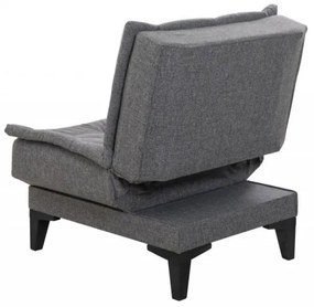 Set Canapea si Fotoliu Extensibilă Santo - S, Gri Inchis