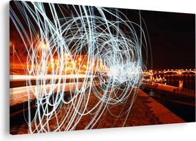 Tablou cu valuri de lumini (90x60 cm)