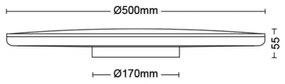 Plafonieră LED dimabilă OZZIET SCENE SWITCH LED/36W/230V 2700K Philips