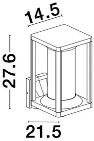 Aplica pentru iluminat exterior IP65 LOEVE NVL-9193101
