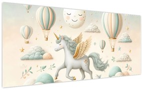 Tablou - Unicorn fericit (120x50 cm)