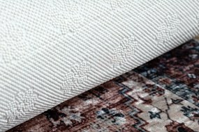 ANDRE 1826 covor lavabil Ornament, vintage anti-alunecare - maro si albastru - SECUNDAR-COTATI PRODUSUL