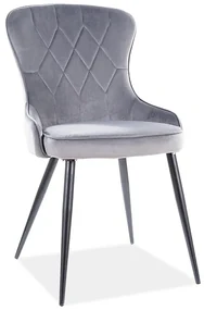 Scaun de sufragerie Lloyd (Gri + Negru). Promo -7%. 1050455