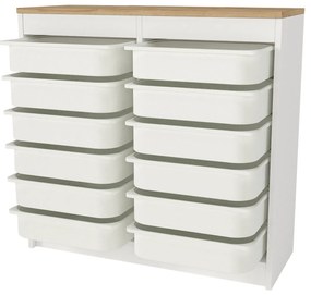 Organizator, Compact Storage, UnicUtil, 89 x 34 x 85 cm, Alb-Maro, UUORG19