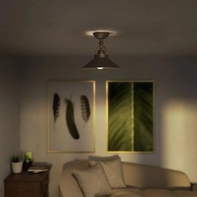 Plafoniera stil industrial din alama personalizabila Alice 25cm