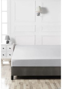 Cearceaf gri din bumbac cu elastic 140x190 cm – Mijolnir