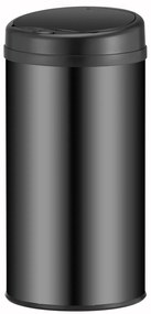 Coș de gunoi rotund cu senzor - 40 L - negru