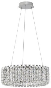 Lustra suspendata crom, cristale sticla CELYSIA 60cm
