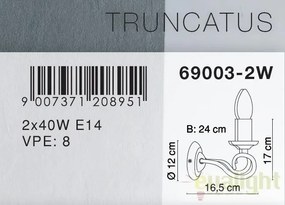 Aplica de perete 2 brate Truncatus 69003-2W GL