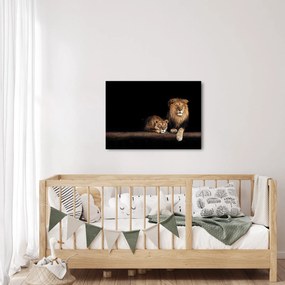 Tablou - Leu și leoaică (70x50 cm)