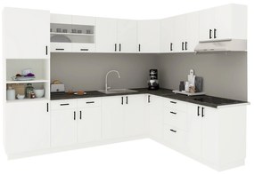Set Bucatarie Colt Karo haaus V36, Alb, Blat Thermo 28 mm, L 320 x 160 cm