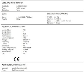 Lampa LED de birou cu brat articulat Taros