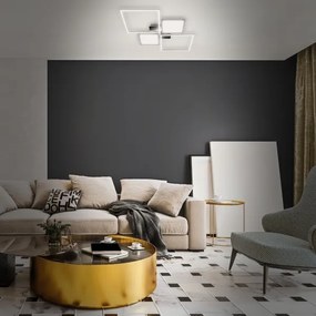 Lustră LED aplicată dimabilă FRAME LED/40W/230V Briloner 3530-018 + telecomandă