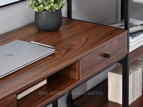 Masă PC Nills (nuc închis + negru). 1109799