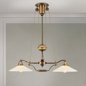 Lustra realizata manual design rustic ARTDESIGN, patina/ champagne