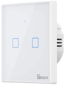 Intrerupator Smart WiFi + RF 433MHz Sonoff T2 EU TX (2 canale)