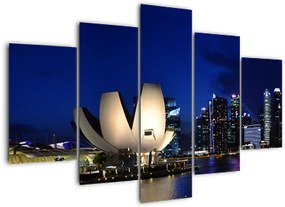 Tablou Singapore nocturn (150x105 cm)