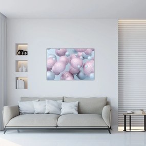 Tablou abstract - Bile în pastel (90x60 cm)