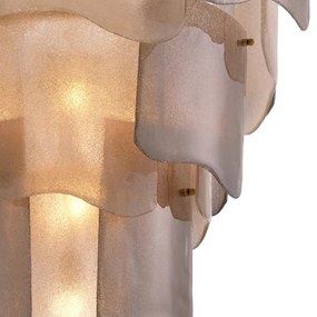 Candelabru LUX design deosebit Asinara L, sticla fumurie