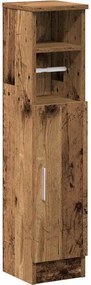 vidaXL Dulap de baie cu suport role, lemn vechi, 20,5x22x90 cm