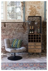 Dulap vinotecă din lemn Dutchbone Vino