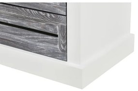 Vitrina Cabana, Alb &amp; Antracite, Stanga, 67,5 x 38 x 200 Cm