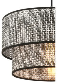 Pendul pe cablu ECHO 1xE27/60W/230V gri/negru