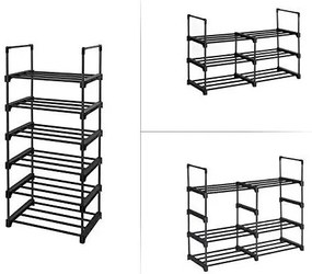 Pantofar, Songmics, Negru, LSA23BK, 45 x 30 x 106 cm