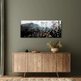 Tablou - Ilustrație de flori sălbatice (120x50 cm)