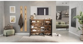 Pantofar gri antracit cu aspect de lemn de stejar 138x105x25 cm Libbiano – Germania