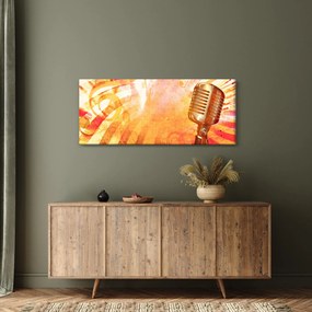 Tablou - Microfon retro (120x50 cm)