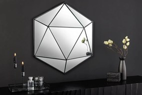 Oglinda de perete decorativa Diamond 60cm, negru