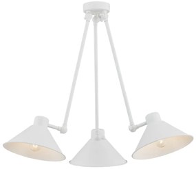 Lustra de tavan reglabila design retro ALTEA 3 alba