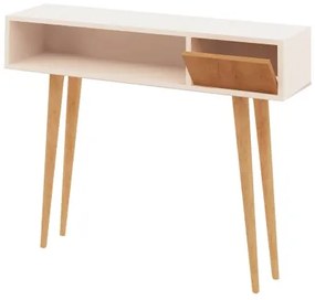 Consolă KIOGI 94 x 100 cm, alb/bej