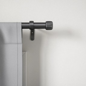 Galerie de perdea negru-mat extensibilă din oțel 91 - 168 cm Cleo – Umbra