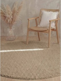 Covor în culoare naturală țesut manual rotund din lână ø 200 cm Richmond Diana – Ted Baker