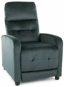 Scaun reclinabil Lennox Velvet, verde